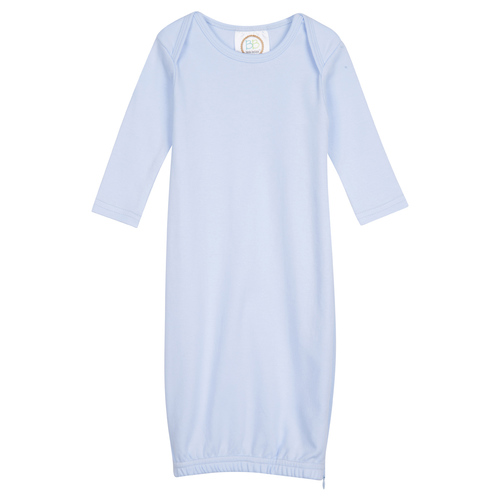 Blank Unisex Long Sleeve Infant Gown with Hidden Zipper