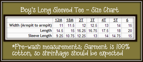 IMPERFECT Blank Boy\'s Long Sleeve Tee Shirt