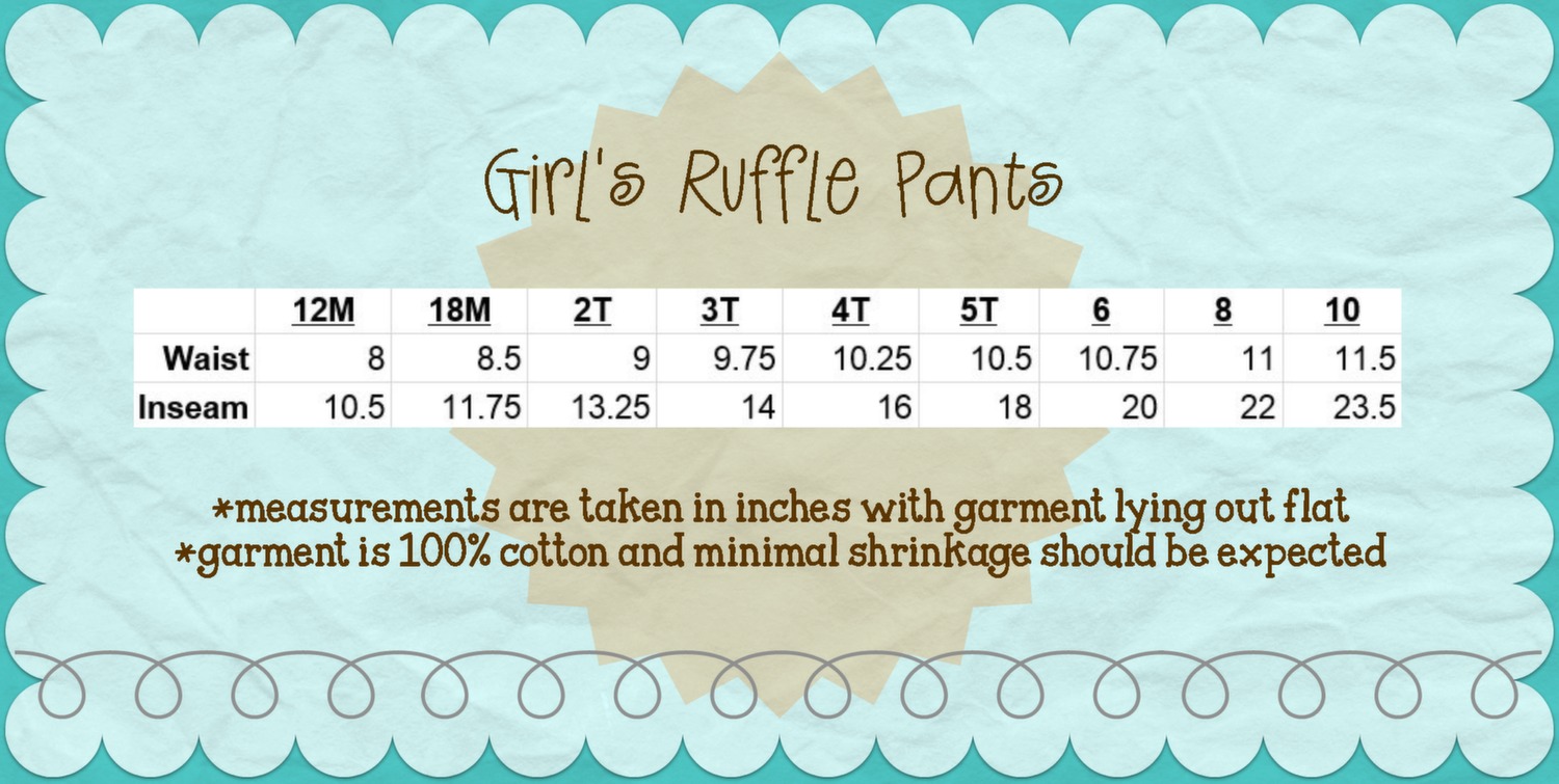 Girl\'s Striped Ruffle Pants