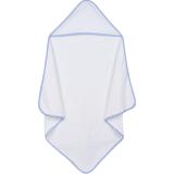 Blank Infant Hooded Towel with Gingham Trim