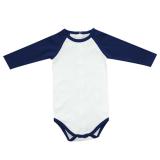Blank Unisex Long Sleeve Raglan Infant Bodysuit