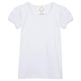 Blank Girl's Short Sleeve Plain Tee