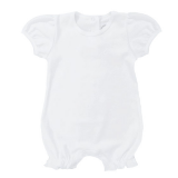 Blank Girl's Short Sleeved Ruffle Romper