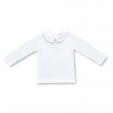 Blank Boy's Long Sleeve Peter Pan Collar Tee Shirt