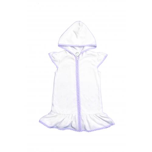 Blank Girl's Terry Cloth Swim Cover Up Dress