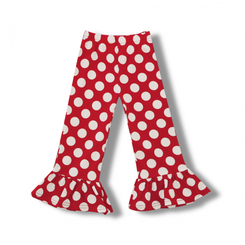 Girl's Polka Dot Ruffle Pants